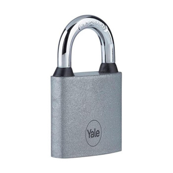 Yale Y111S/38/121/1 padlock, iron, silver, 38 mm, 3 keys