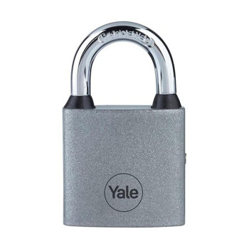 Yale Y111S/38/121/1 padlock, iron, silver, 38 mm, 3 keys