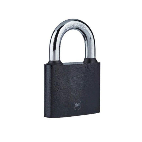 Yale Y111B/38/121/1 padlock, iron, black, 38 mm, 3 keys