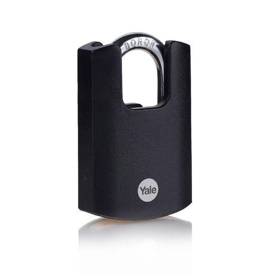 Замок Yale Y121B/40/125/1, High Security, навесной, черный, 46 мм, 3 ключа