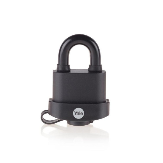 Lock Yale Y220B/51/118/1, High Security, padlock, laminated steel, black, 53 mm, 3 keys