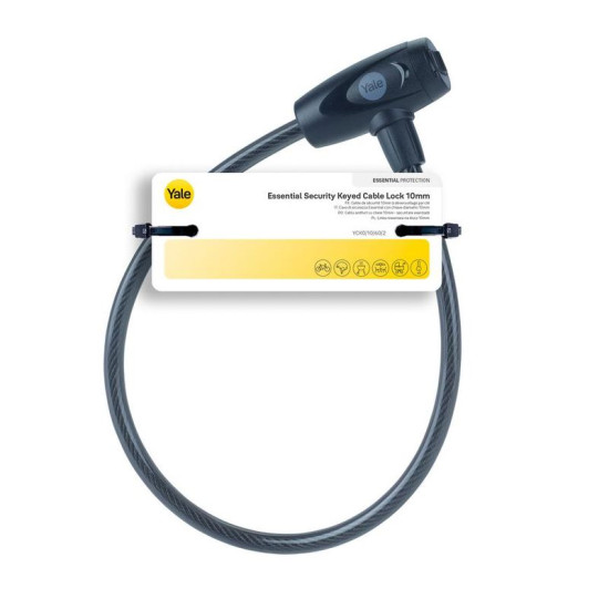 Slēdzene Yale YCK0/10/60/2, velosipēdam, ar atslēgu, 600 mm