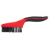 Carbon steel wire brush 4x16 row, PP+TPR soft grip handle