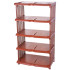 Rack Strend Pro, apaviem, 5 starpsienas, plastmasa, rotangpalma, 48x30,5x86 cm