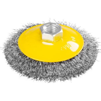 Щетка по металлу 100 мм M14x2 Strend рro  0,30 мм, для УШМ