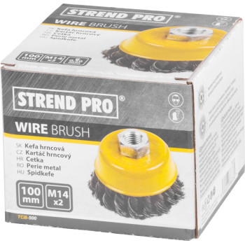 Щетка по металлу 100мм М14х2 Strend Pro, для УШМ