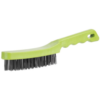 Щетка стальная с пластиковой ручкой - 4 рядная
