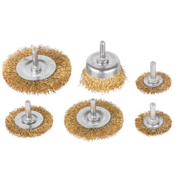 Набор  щеток по металлу 6шт Strend рro, 6шт, для дрели