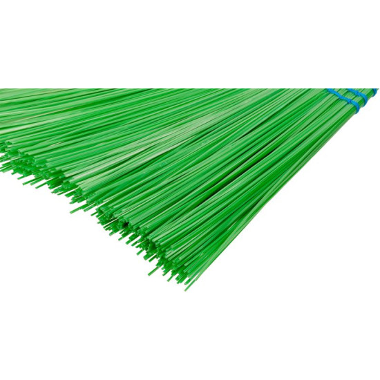 Broom Cleonix 3806G, SorgoSkew, green, handle 153 cm, Alu, skewed
