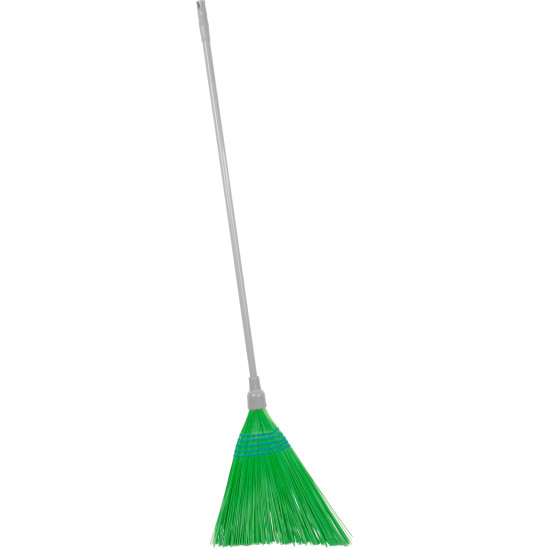 Broom Cleonix 3806G, SorgoSkew, green, handle 153 cm, Alu, skewed