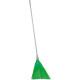 Broom Cleonix 3806G, SorgoSkew, green, handle 153 cm, Alu, skewed