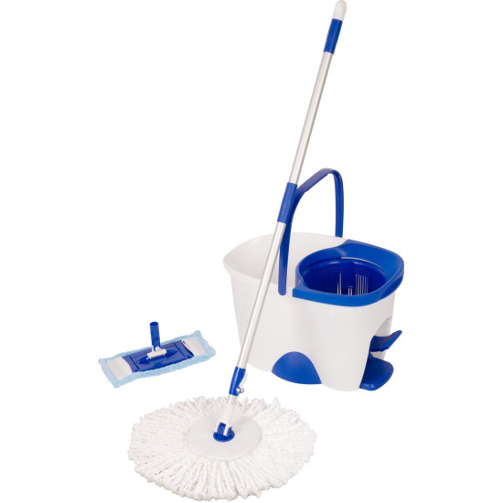 Cleaning set Neco TORNADO Spin Mop, rotary mop for floors + bucket 18 lit., Microfibre, PP, ABS