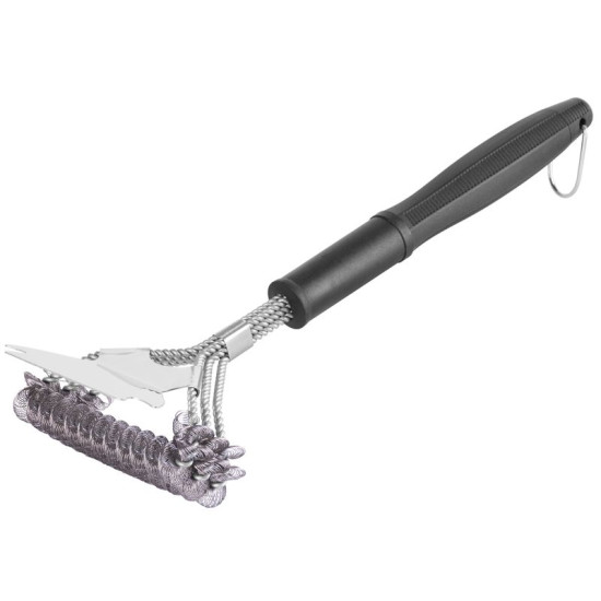 Brush Strend Pro Grill BBQ, with steel wire, for cleaning the grill, with scraper, 41.5x16x8.8 cm