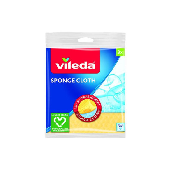 Vileda audums, sūklis, paka. 3 gab Vileda audums, sūklis, paka. 3 gab