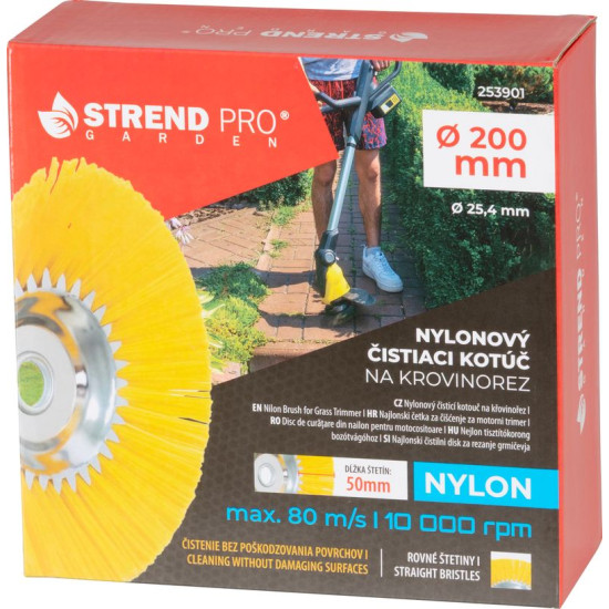 Strend Pro dzīvžogu šķēres stiprinājums, 200 mm, neilons, nezāļu tīrīšanas līdzeklis