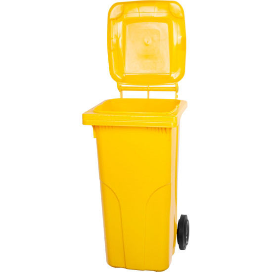 Konteiners atkritumiem MGB 120 lit, plastmasa, dzeltena 1018, HDPE