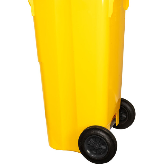 Konteiners atkritumiem MGB 120 lit, plastmasa, dzeltena 1018, HDPE