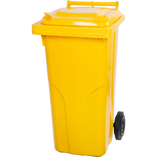 Konteiners atkritumiem MGB 120 lit, plastmasa, dzeltena 1018, HDPE
