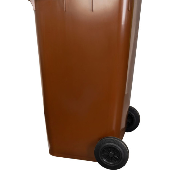 Trashcan MGB 120 lit, plastic, white HDPE