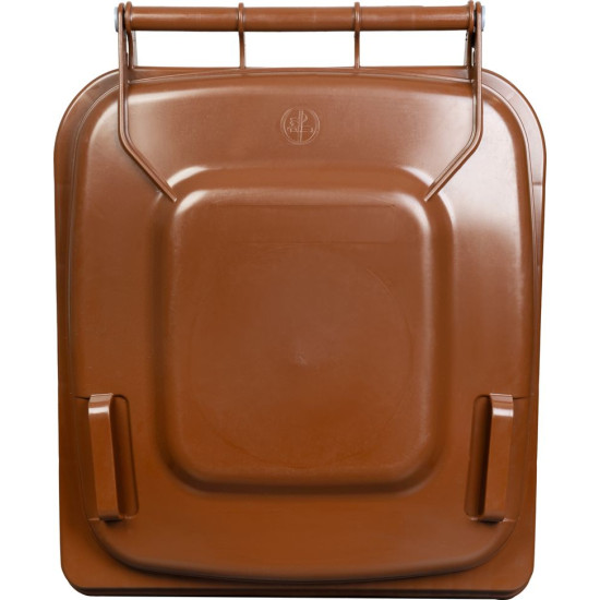 Trashcan MGB 120 lit, plastic, white HDPE