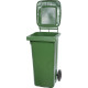 Trashcan MGB 120 lit, plastic, green