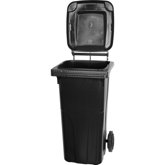 Trashcan MGB 120 lit, plastic, gray 7016, HDPE