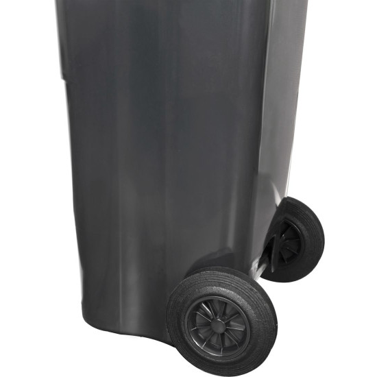 Trashcan MGB 120 lit, plastic, gray 7016, HDPE