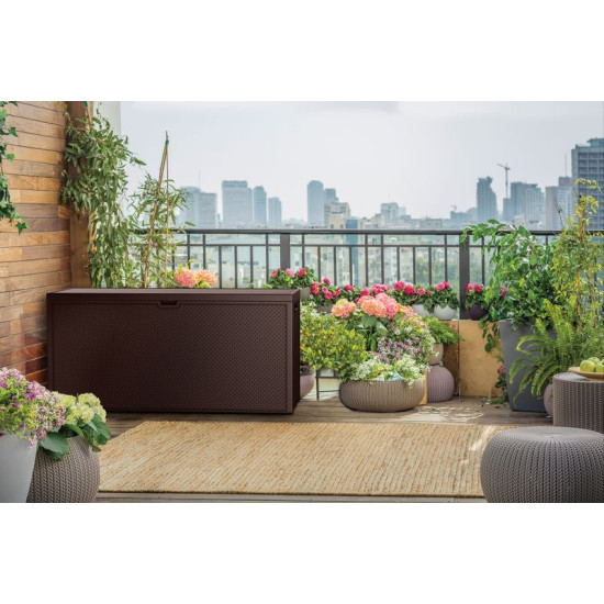 Box Keter EMILY 277 L, хранение, коричневый