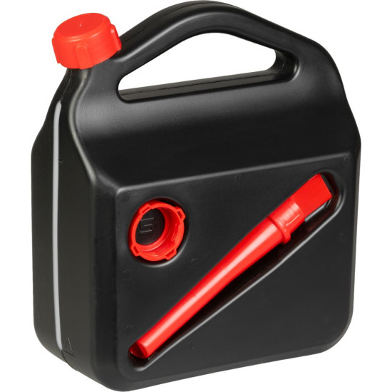 Plastmasas kanna, 5 l, degvielai, melna Plastmasas kanna, 5 l, degvielai, melna