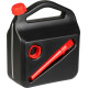 Plastmasas kanna, 5 l, degvielai, melna Plastmasas kanna, 5 l, degvielai, melna