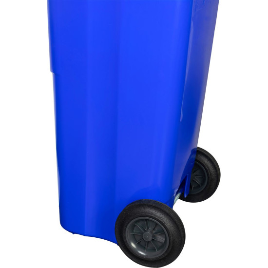 Trashcan MGB 120 lit, plastic, blue 5002, HDPE