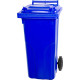 Trashcan MGB 120 lit, plastic, blue 5002, HDPE