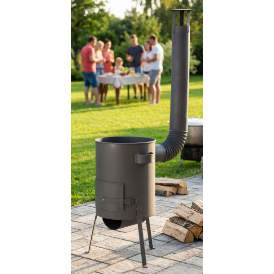 Печка для котла BAKER R2-D2 550 мм, графит