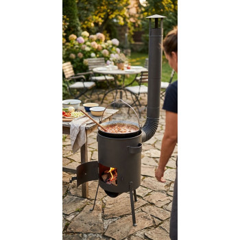 Печка для котла BAKER R2-D2 390 мм, графит