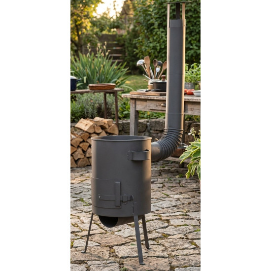 Печка для котла BAKER R2-D2 450 мм, графит