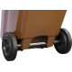 Trashcan MGB 120 lit, plastic, brown 8014, HDPE