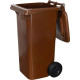 Мусорный бак Strend Pro GB2, 120 л, коричневый