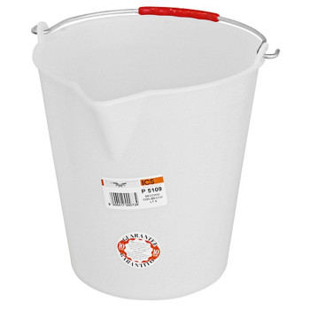 Bucket PVC 12Lit ,white,with sink