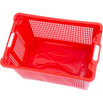 Универсальная корзинка IсS M401000 • 40 л, 56x35x31 см, боковые перфорации, красный