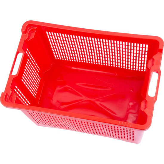Multipurpose basket ICS M401000 • 40 lit, 56x35x31 cm, perforated sides, red