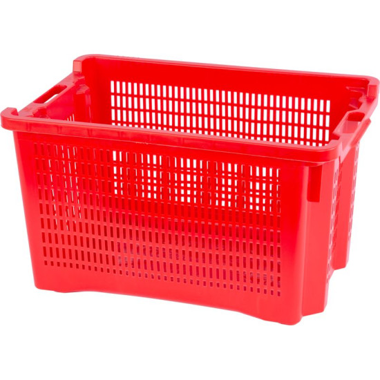 Multipurpose basket ICS M401000 • 40 lit, 56x35x31 cm, perforated sides, red