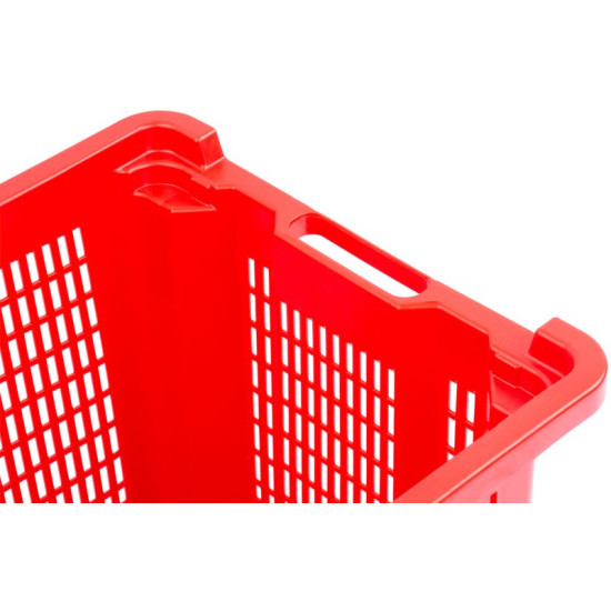 Multipurpose basket ICS M402000 • 40 lit, 56x35x31 cm, perfored sides, red