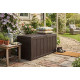 Box Keter® SHERWOOD 270L, brown, 117x45x57,5 cm, storage