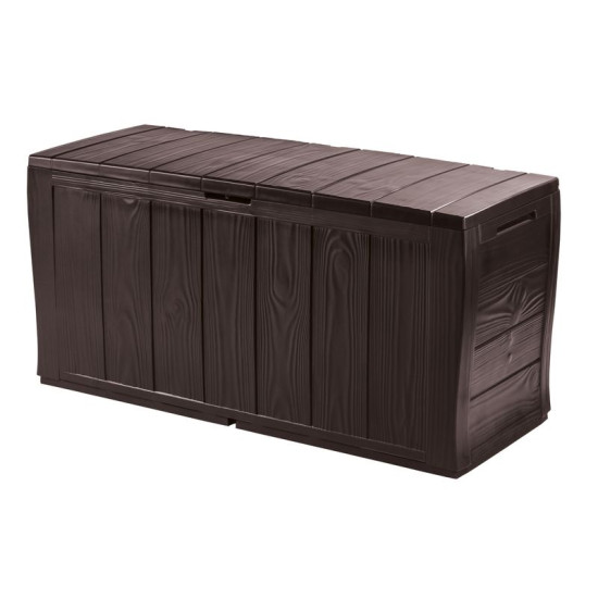 Box Keter® SHERWOOD 270L, brown, 117x45x57,5 cm, storage