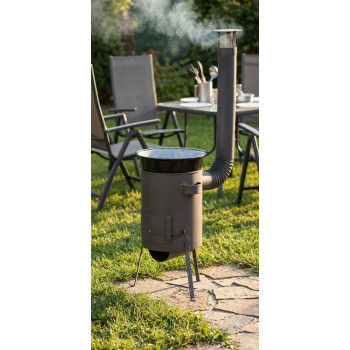 Печка для казана  BAKER R2-D2 420 мм, графит