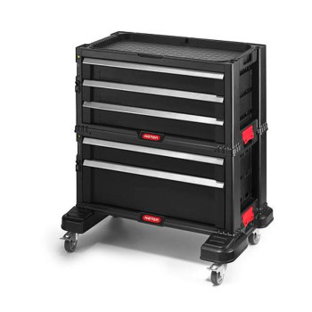 Cabinet Keter® 17199301, for tools, 5 drawers, 562x289x502 mm