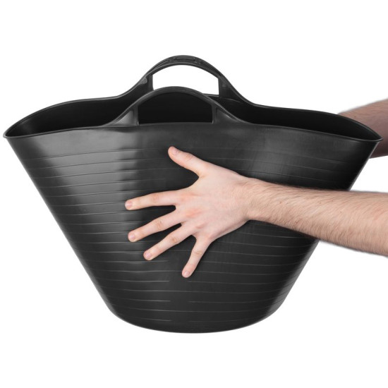 Ведро Strend рro Flexi, черное, строительное, 51,5x39 см, 55 л