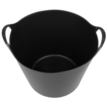 Ведро Strend Pro Flexi, черное, строительное, 39x35,5 см, 27 л