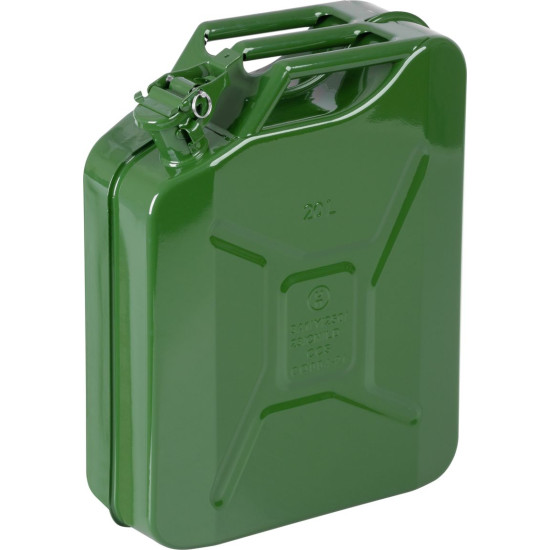 Канистра JerryCan LD20, 20 литров, металлическая, для топлива, зеленая