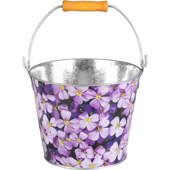 Strend Pro bucket, 5 liters, metal, flower/fruit print, various types